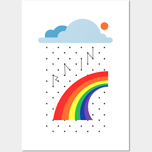 Rain Bow Posters and Art